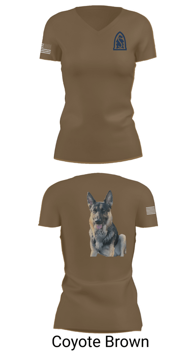 4-31 infantry battalion hotel company 62387368 Women's Short Sleeve V-neck Shirt - 8