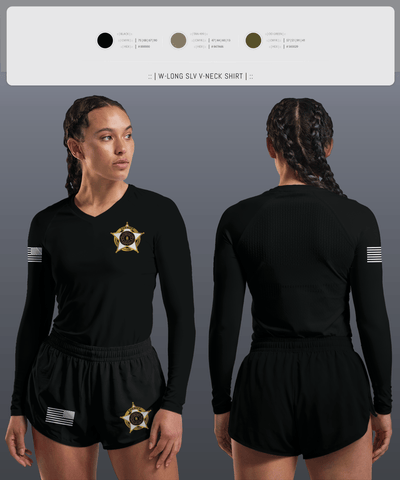 Deputy Cleveland 11330003 Women's Long Sleeve V-neck Shirt - 1