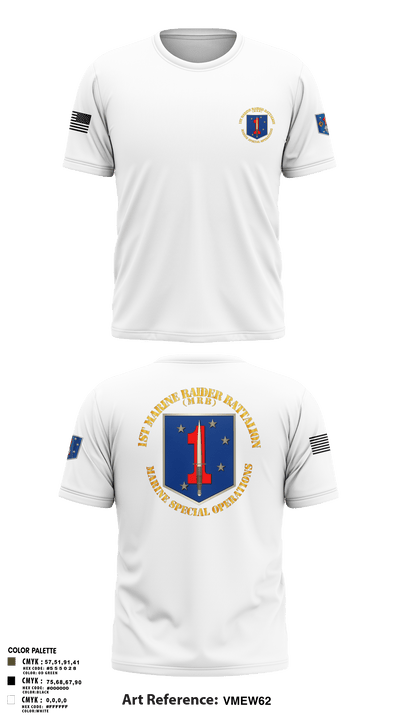 1st Marine Raider Battalion 49282216 Short Sleeve Performance Shirt - 2
