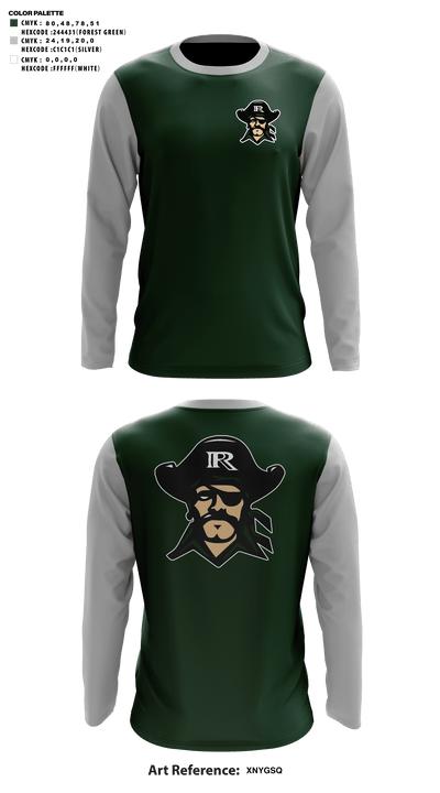 Reynolds High School Basketball 70674803 Long Sleeve Shooting Shirt - 41