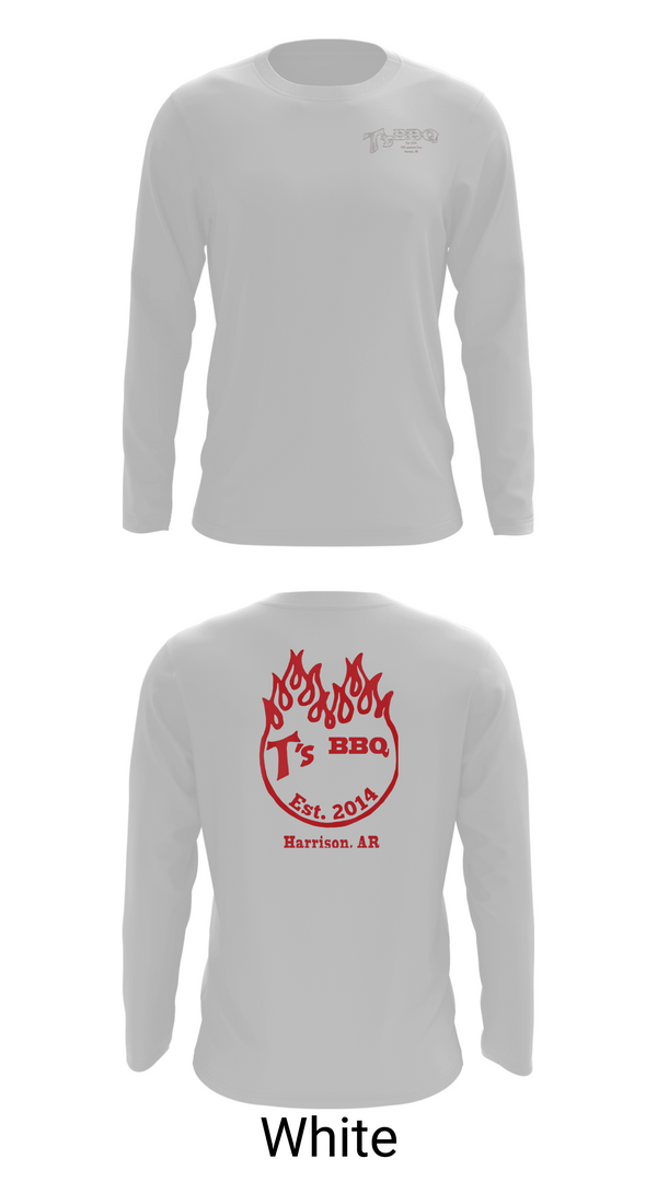 Long Sleeve Performance Shirt, T’s BBQ, , Teamtime, Team time, sublimation, custom sports apparel, team uniforms, spirit wear, spiritwear, sports uniforms, custom shirts, team store, custom team store, fundraiser sports, apparel fundraiser