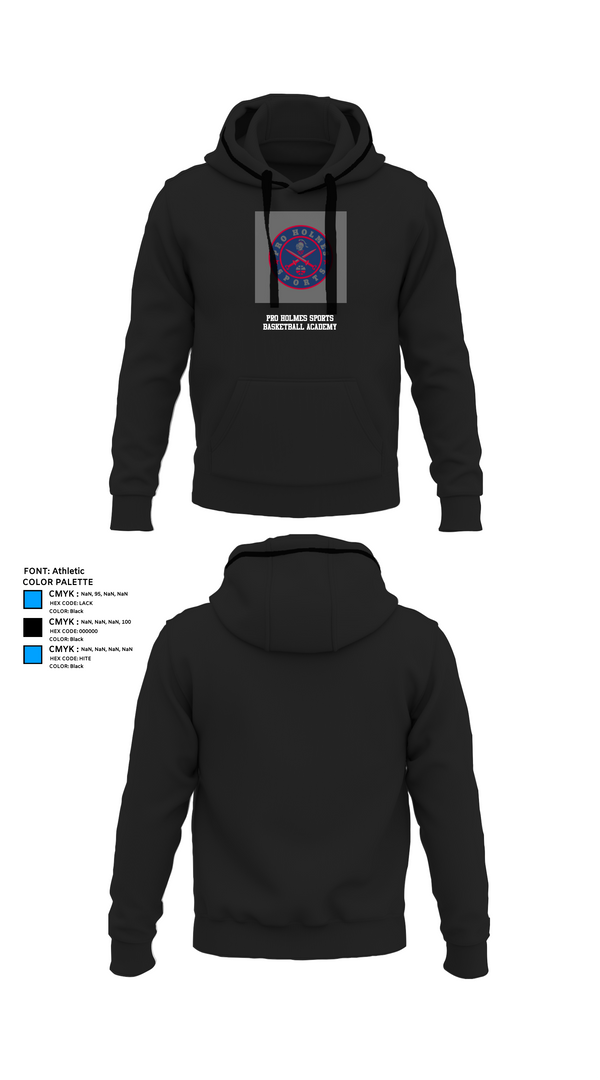 Hoodie, Pro Holmes Sports Basketball Academy, Men's Basketball, Teamtime, Team time, sublimation, custom sports apparel, team uniforms, spirit wear, spiritwear, sports uniforms, custom shirts, team store, custom team store, fundraiser sports, apparel fundraiser
