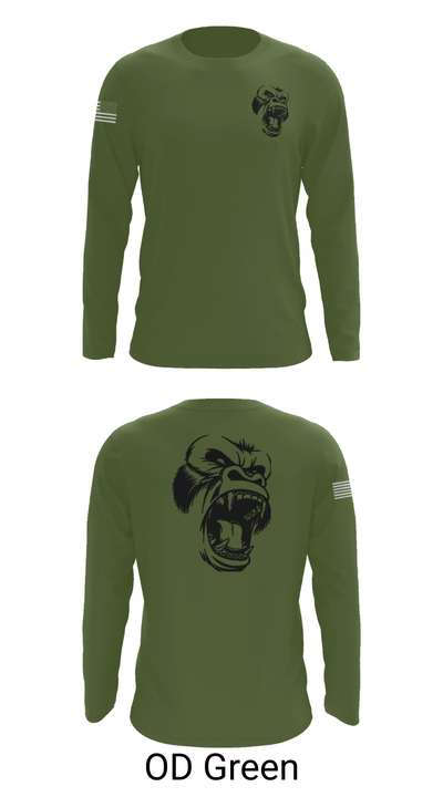 USS CARL VINSON 40544561 Long Sleeve Performance Shirt - 44