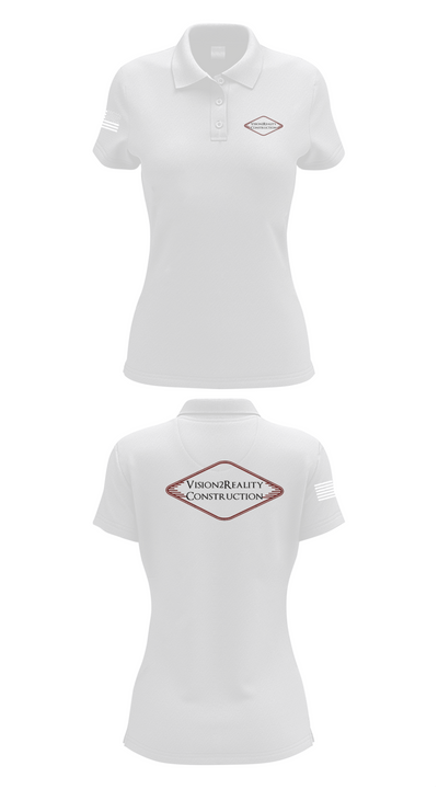 Vision2Reality 33801681 Women's Short Sleeve Performance Polo  - 17