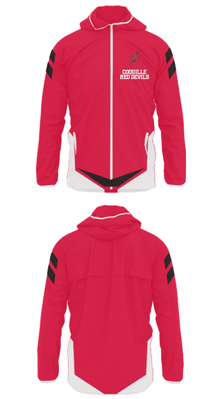 Windbreaker, Coquille Red Devils, Softball, Teamtime, Team time, sublimation, custom sports apparel, team uniforms, spirit wear, spiritwear, sports uniforms, custom shirts, team store, custom team store, fundraiser sports, apparel fundraiser