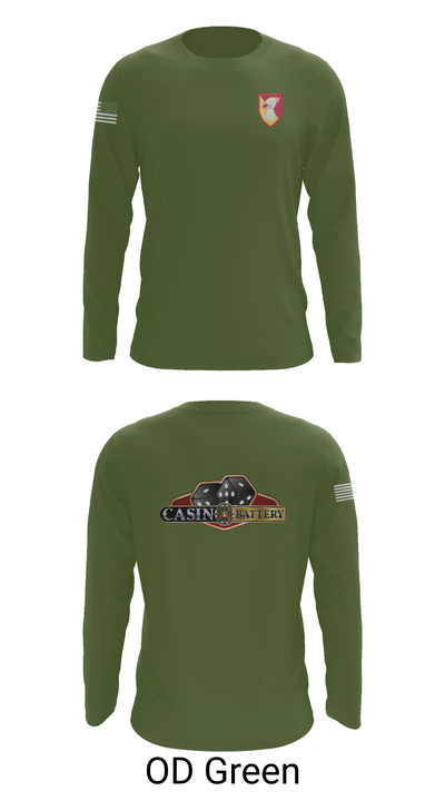 Charlie Battery, 1st Battalion 1st Air Defense Artillery Regiment 30470719 Long Sleeve Performance Shirt 46