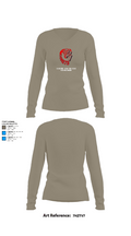 Hanover-Horton High School Soccer 2785117 Women's Long Sleeve V-neck Shirt - 19