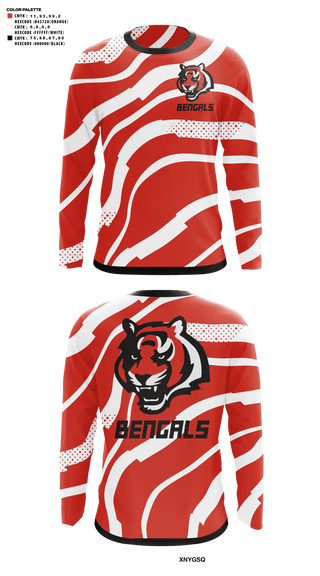 Long Sleeve Performance Shirt, Bengals, , Teamtime, Team time, sublimation, custom sports apparel, team uniforms, spirit wear, spiritwear, sports uniforms, custom shirts, team store, custom team store, fundraiser sports, apparel fundraiser