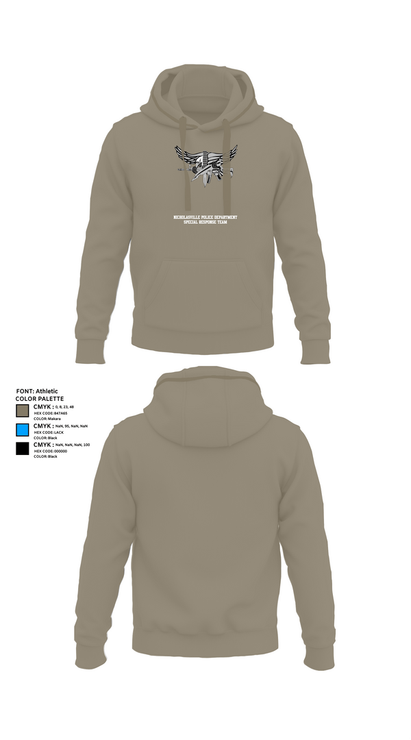 Hoodie, Nicholasville Police Department Special Response Team, Police, Teamtime, Team time, sublimation, custom sports apparel, team uniforms, spirit wear, spiritwear, sports uniforms, custom shirts, team store, custom team store, fundraiser sports, apparel fundraiser