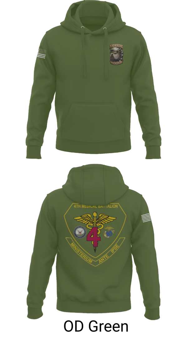 Hoodie, 4th Med Battalion, Marines, Teamtime, Team time, sublimation, custom sports apparel, team uniforms, spirit wear, spiritwear, sports uniforms, custom shirts, team store, custom team store, fundraiser sports, apparel fundraiser