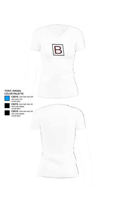 Big bacon 78222770 Women's Short Sleeve V-neck Shirt - 18