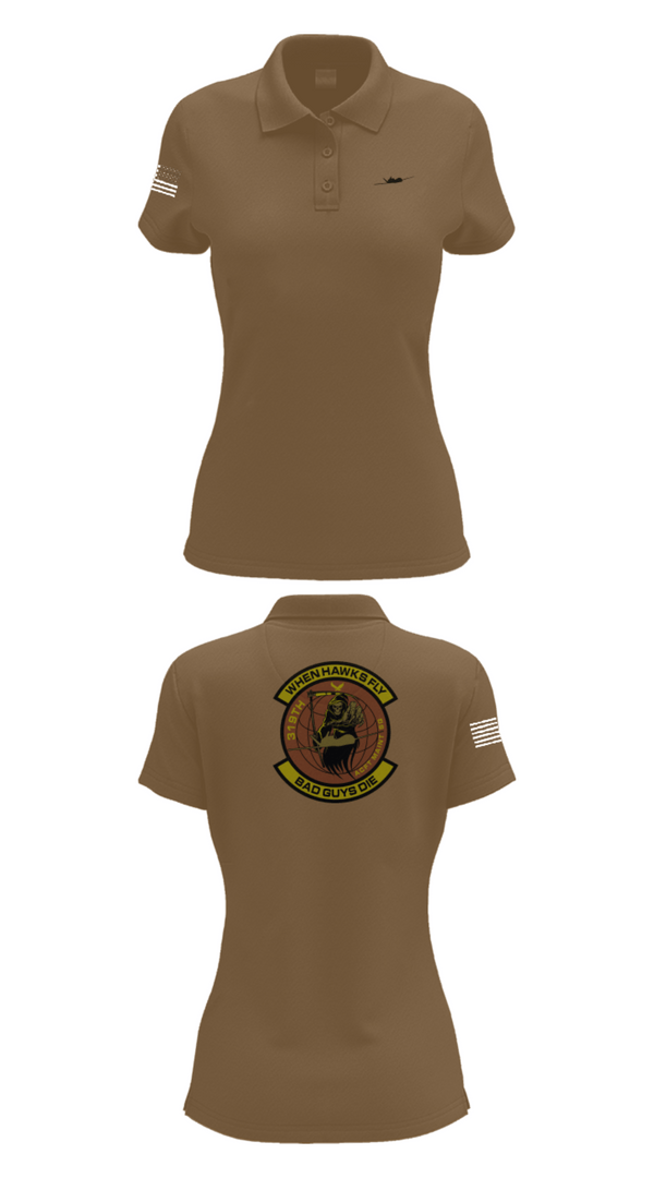 Women's Short Sleeve Performance Polo, 319th Maintenance Squadron, Air Force, Teamtime, Team time, sublimation, custom sports apparel, team uniforms, spirit wear, spiritwear, sports uniforms, custom shirts, team store, custom team store, fundraiser sports, apparel fundraiser
