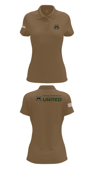 North Valley Youth Soccer League 32192697 Women's Short Sleeve Performance Polo  - 6