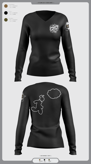 Womens Long Sleeve Vneck Shirt 1, CYD Inc, , Teamtime, Team time, sublimation, custom sports apparel, team uniforms, spirit wear, spiritwear, sports uniforms, custom shirts, team store, custom team store, fundraiser sports, apparel fundraiser