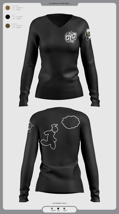 CYD Inc 87712916 Women's Long Sleeve V-neck Shirt -1 11