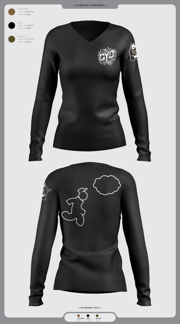 Womens Long Sleeve Vneck Shirt 1, CYD Inc, , Teamtime, Team time, sublimation, custom sports apparel, team uniforms, spirit wear, spiritwear, sports uniforms, custom shirts, team store, custom team store, fundraiser sports, apparel fundraiser