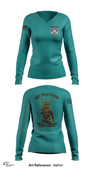 Womens Long Sleeve Vneck Shirt, MFRC, Army, Teamtime, Team time, sublimation, custom sports apparel, team uniforms, spirit wear, spiritwear, sports uniforms, custom shirts, team store, custom team store, fundraiser sports, apparel fundraiser