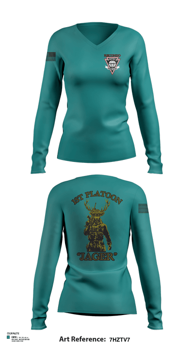 MFRC 40243185 Women's Long Sleeve V-neck Shirt - 138