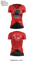 Stigler Middle School Cheer 10121480 Women's Short Sleeve V-neck Shirt - 41