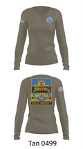 HHD, 415th Military Intelligence Battalion 84302898 Women's Long Sleeve V-neck Shirt -1 73