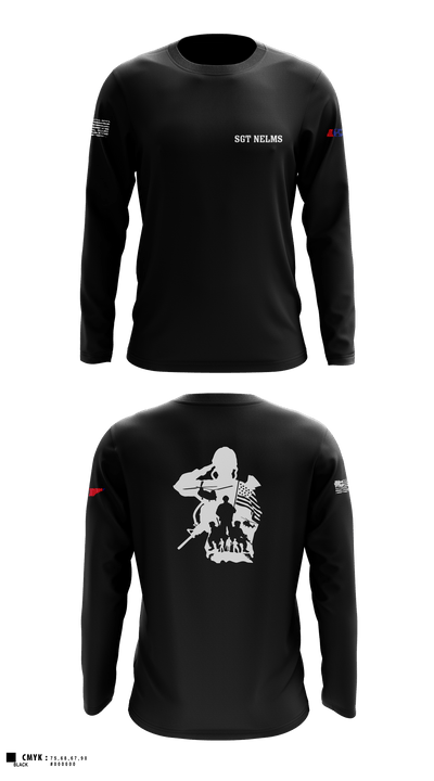 SGT Nelms 78775888 Long Sleeve Performance Shirt - 1