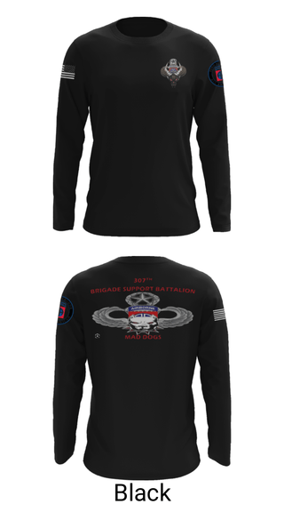 Long Sleeve Performance Shirt, 307th bsb, Army, Teamtime, Team time, sublimation, custom sports apparel, team uniforms, spirit wear, spiritwear, sports uniforms, custom shirts, team store, custom team store, fundraiser sports, apparel fundraiser