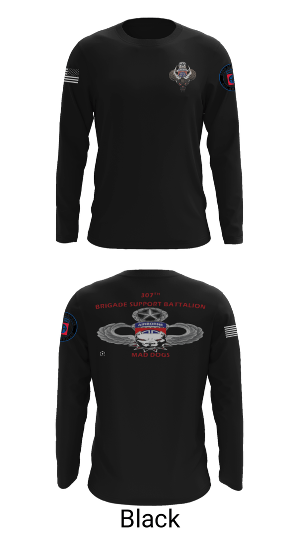 Long Sleeve Performance Shirt, 307th bsb, Army, Teamtime, Team time, sublimation, custom sports apparel, team uniforms, spirit wear, spiritwear, sports uniforms, custom shirts, team store, custom team store, fundraiser sports, apparel fundraiser
