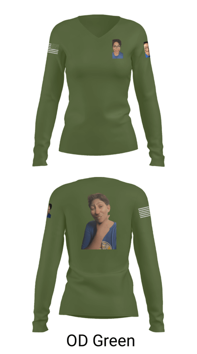 Quasar 99-Q 24782003 Women's Long Sleeve V-neck Shirt - 54