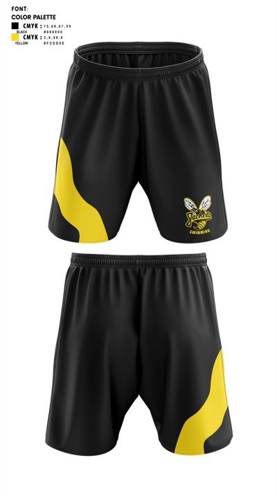 Denison High School Swimming 37701512 Athletic Shorts With Pockets - 1