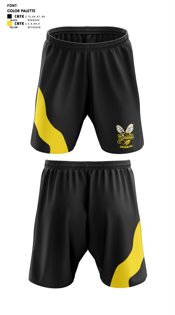 Athletic Shorts With Pockets, Denison High School Swimming, Swimming, Teamtime, Team time, sublimation, custom sports apparel, team uniforms, spirit wear, spiritwear, sports uniforms, custom shirts, team store, custom team store, fundraiser sports, apparel fundraiser