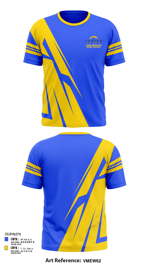 Short Sleeve Performance Shirt, Lehigh Senior High School Football, Football, Teamtime, Team time, sublimation, custom sports apparel, team uniforms, spirit wear, spiritwear, sports uniforms, custom shirts, team store, custom team store, fundraiser sports, apparel fundraiser