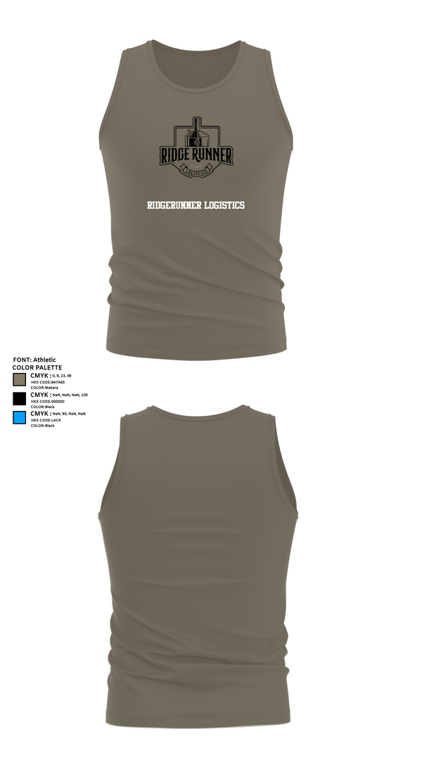 Tank Top, RidgeRunner Logistics, , Teamtime, Team time, sublimation, custom sports apparel, team uniforms, spirit wear, spiritwear, sports uniforms, custom shirts, team store, custom team store, fundraiser sports, apparel fundraiser