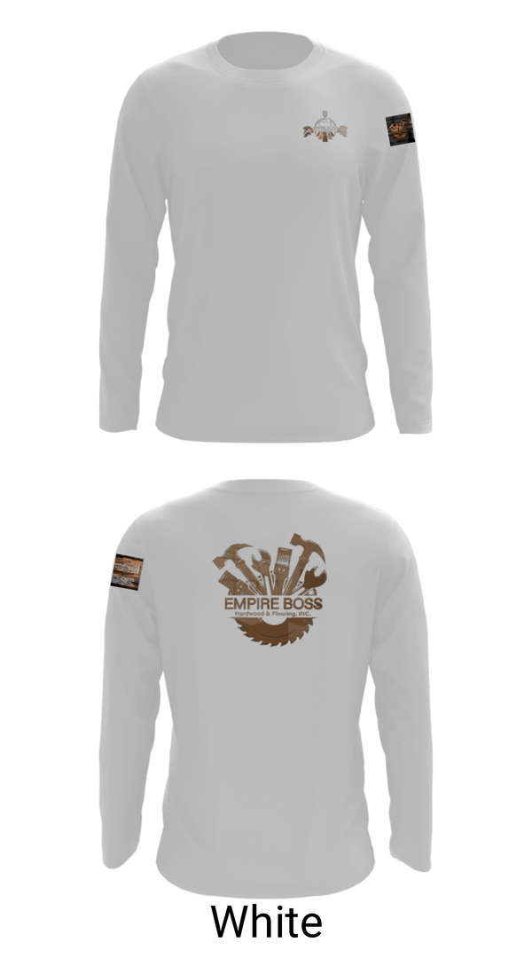 Long Sleeve Performance Shirt, Empire Boss Hardwood & Flooring, INC, , Teamtime, Team time, sublimation, custom sports apparel, team uniforms, spirit wear, spiritwear, sports uniforms, custom shirts, team store, custom team store, fundraiser sports, apparel fundraiser