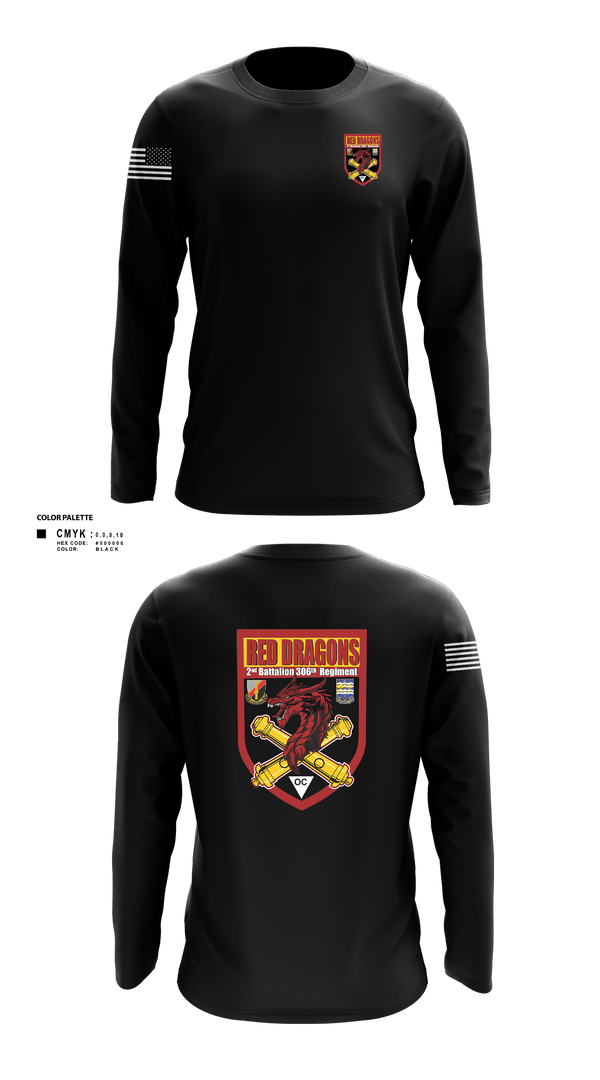 Long Sleeve Performance Shirt, 2-306th FAR, Army, Teamtime, Team time, sublimation, custom sports apparel, team uniforms, spirit wear, spiritwear, sports uniforms, custom shirts, team store, custom team store, fundraiser sports, apparel fundraiser
