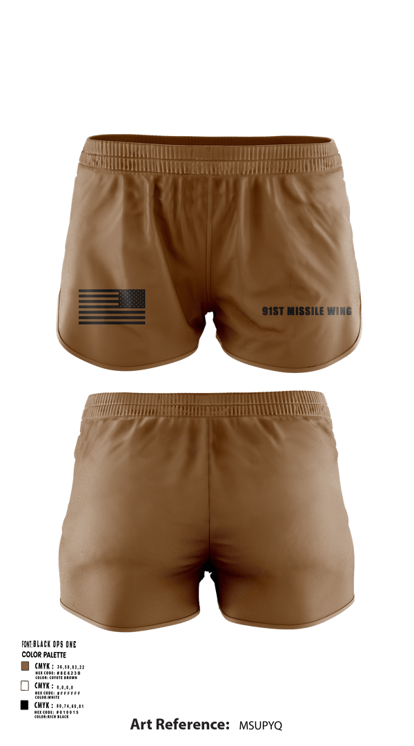 Ranger Panties, 91st missile wing, Air Force, Teamtime, Team time, sublimation, custom sports apparel, team uniforms, spirit wear, spiritwear, sports uniforms, custom shirts, team store, custom team store, fundraiser sports, apparel fundraiser