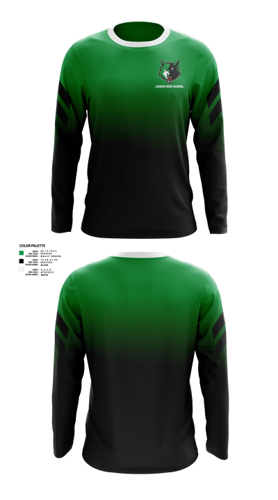 Loomis High School Basketball 69946807 Long Sleeve Performance Shirt - 1