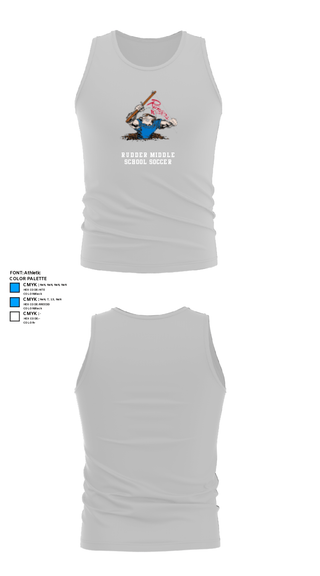 Tank Top, Rudder Middle School Soccer, Men's Soccer, Teamtime, Team time, sublimation, custom sports apparel, team uniforms, spirit wear, spiritwear, sports uniforms, custom shirts, team store, custom team store, fundraiser sports, apparel fundraiser