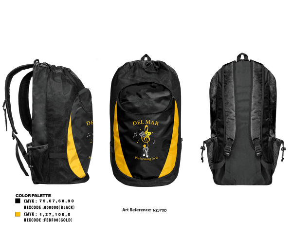 Gear Bag, Del Mar High School Band, Spirit Store, Teamtime, Team time, sublimation, custom sports apparel, team uniforms, spirit wear, spiritwear, sports uniforms, custom shirts, team store, custom team store, fundraiser sports, apparel fundraiser
