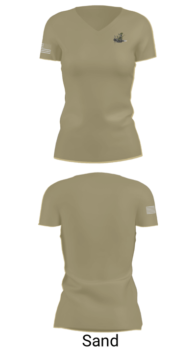 109 Airlift Wing 24678378 Women's Short Sleeve V-neck Shirt - 88