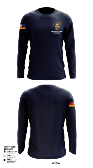 Long Sleeve Performance Shirt, U.S. Army Health Clinic - Baumholder, Army, Teamtime, Team time, sublimation, custom sports apparel, team uniforms, spirit wear, spiritwear, sports uniforms, custom shirts, team store, custom team store, fundraiser sports, apparel fundraiser