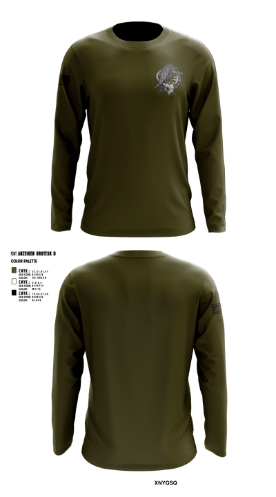 CREW 3 BUSTED BUZZARDS 64090708 Long Sleeve Performance Shirt - 2