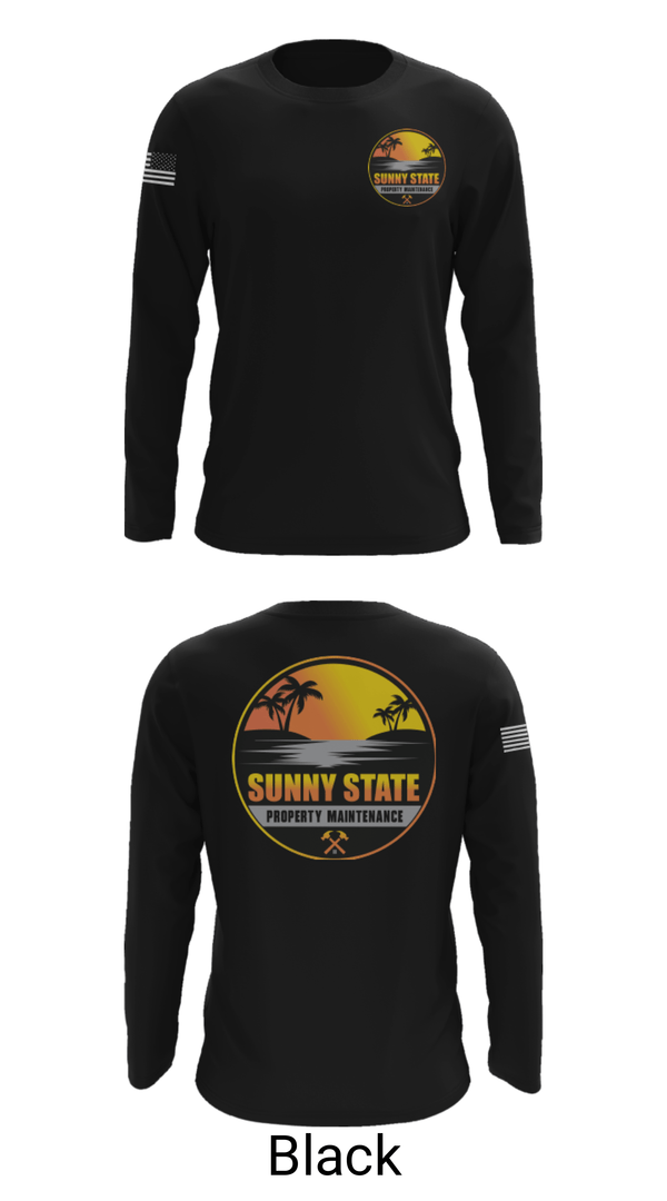 Long Sleeve Performance Shirt, Sunny State Property Maintenance, , Teamtime, Team time, sublimation, custom sports apparel, team uniforms, spirit wear, spiritwear, sports uniforms, custom shirts, team store, custom team store, fundraiser sports, apparel fundraiser