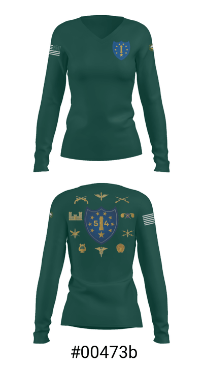 54th Troop Command 65644281 Women's Long Sleeve V-neck Shirt - 29