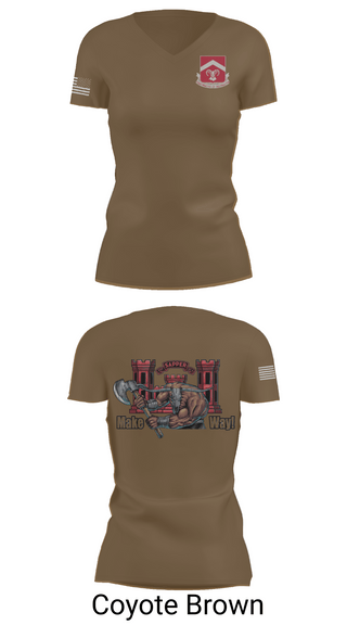 Womens Short Sleeve Vneck Shirt, 937th CEC-A, 40th BEB, Army, Teamtime, Team time, sublimation, custom sports apparel, team uniforms, spirit wear, spiritwear, sports uniforms, custom shirts, team store, custom team store, fundraiser sports, apparel fundraiser