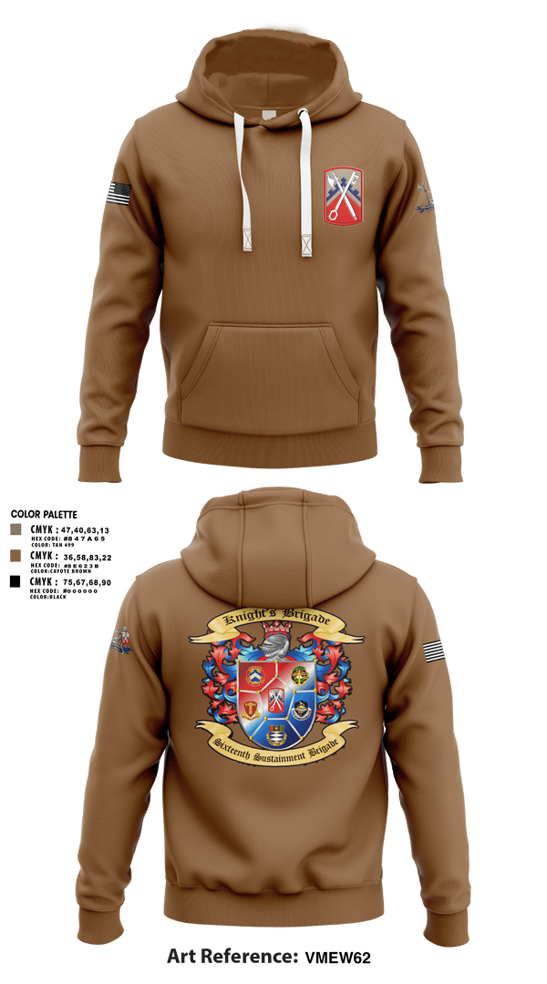 Hoodie, 16th Sustainment Brigade, Army, Teamtime, Team time, sublimation, custom sports apparel, team uniforms, spirit wear, spiritwear, sports uniforms, custom shirts, team store, custom team store, fundraiser sports, apparel fundraiser