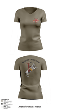 FSU ROTC 91512873 Women's Short Sleeve V-neck Shirt - 4