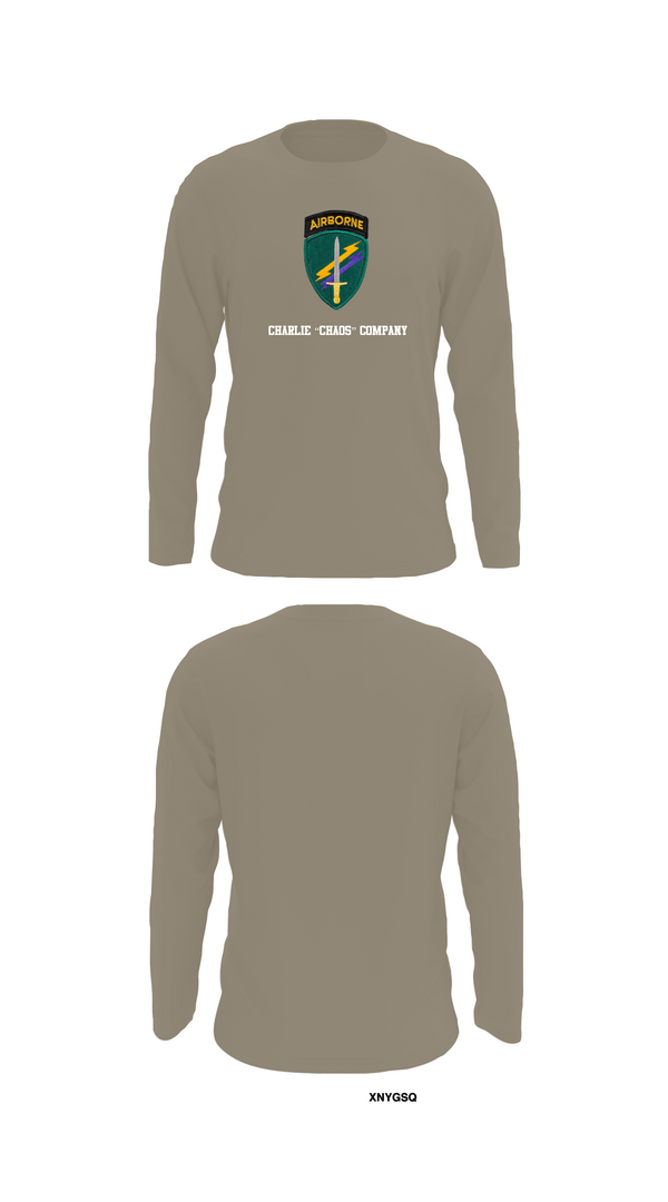 Long Sleeve Performance Shirt, Charlie “Chaos” Company, , Teamtime, Team time, sublimation, custom sports apparel, team uniforms, spirit wear, spiritwear, sports uniforms, custom shirts, team store, custom team store, fundraiser sports, apparel fundraiser
