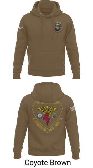 Hoodie, 4th Med Battalion, Marines, Teamtime, Team time, sublimation, custom sports apparel, team uniforms, spirit wear, spiritwear, sports uniforms, custom shirts, team store, custom team store, fundraiser sports, apparel fundraiser