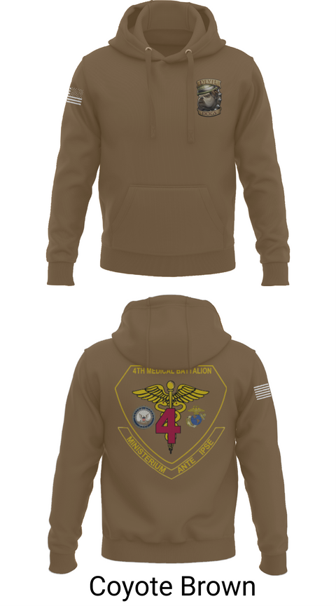 Hoodie, 4th Med Battalion, Marines, Teamtime, Team time, sublimation, custom sports apparel, team uniforms, spirit wear, spiritwear, sports uniforms, custom shirts, team store, custom team store, fundraiser sports, apparel fundraiser