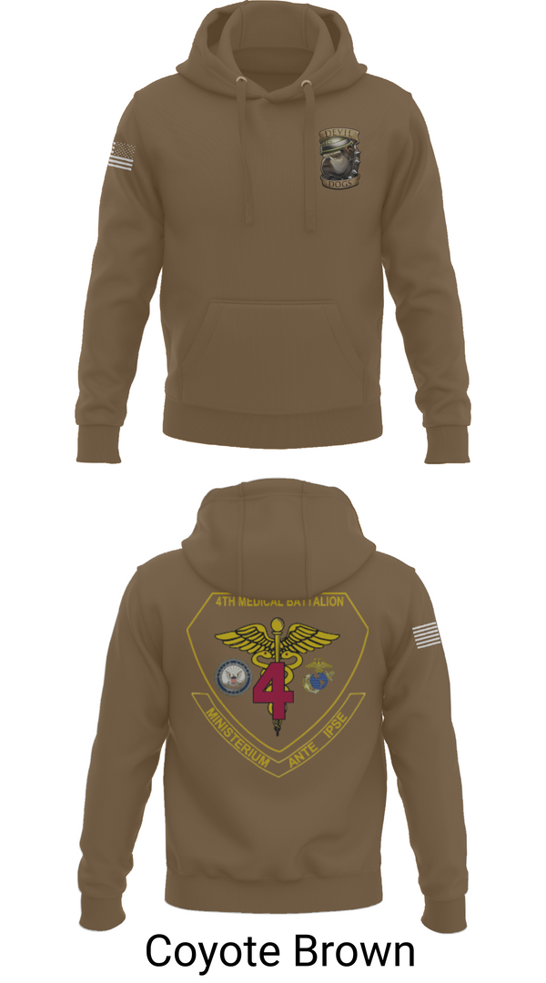 Hoodie, 4th Med Battalion, Marines, Teamtime, Team time, sublimation, custom sports apparel, team uniforms, spirit wear, spiritwear, sports uniforms, custom shirts, team store, custom team store, fundraiser sports, apparel fundraiser